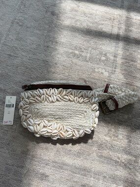 Anthropologie Seashell Embellished Jules Belt Bag